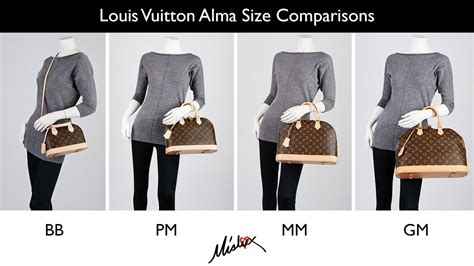 louis vuitton alma gm size.